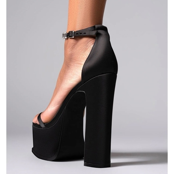 AMINAH Abdul Jillil- Laia black platforms- size 38! Brand new! - Picture 5 of 9